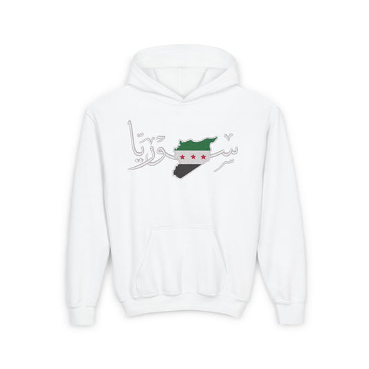 Classic Syria Printed on Youth Heavy Blend Hooded Sweatshirt